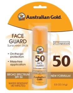 Australian Gold Spf #50 Face Guard Stick, 0.6 Oz, LOT of 10, New, Retail - $4.34