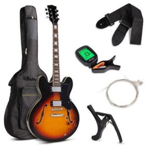 All-Inclusive Semi-Hollow Body Electric Guitar Set 