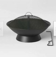 Project 62, Outdoor Fire Bowl, 26in , Black Powder Coated Base, Like New, retail - $59.99