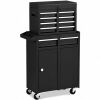 2-In-1 Tool Chest & Cabinet With 5 Sliding Drawers