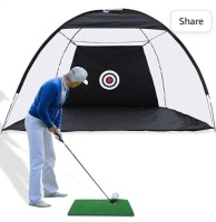 Boknight, Golf Practice Net&nbsp;with Turf, Golf Training Net with&nbsp;Hitting Mat for Indoor &&nbsp;Outdoor Backyard, LOT of 2, Like New, Retail - $64.99