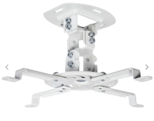 VIVO Universal Adjustable Ceiling Projector Theater Mount White | Extending Arms, Like New, Retail - $24.99