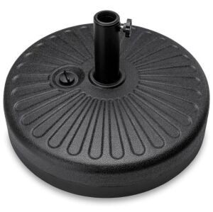 Plastic Patio Umbrella Base Pole Holder Accessory w/ Adjustable Knob 