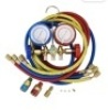 5FT AC Diagnostic Manifold Freon&nbsp;Gauge Set Fits for R134A R12, R22,R502, with Couplers, Adapter for&nbsp;Car A/C System Automotive AirConditioning Maintenance, Like New, retail - $33.29