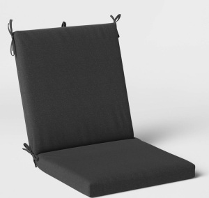 Woven Outdoor Chair Cushion DuraSeason Fabric™ Charcoal- Threshold, Like New, Retail -$35