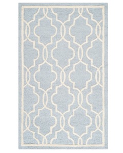 Langley Textured Rug - Light Blue / Ivory (2'6"x4') - Safavieh, Like New, Retail - $41.49