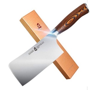 TUO Cleaver Kitchen Chopping Knife, Stainless Steel, 6 inch - FieryPhoenix Series, Like New, Retail - $23.99