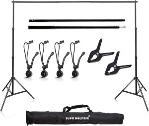 10ft Studio Backdrop Support System Kit with Carry Bag