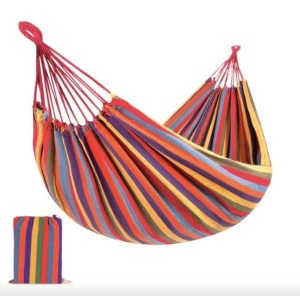 2-Person Brazilian-Style Double Hammock w/ Portable Carrying Bag