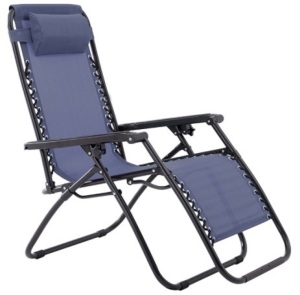 2 Zero Gravity Chairs, Navy Blue