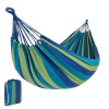 2-Person Brazilian-Style Double Hammock w/ Portable Carrying Bag, Blue