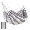 2-Person Brazilian-Style Double Hammock w/ Portable Carrying Bag, Steel