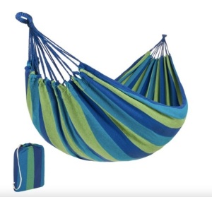 2-Person Brazilian-Style Double Hammock w/ Portable Carrying Bag