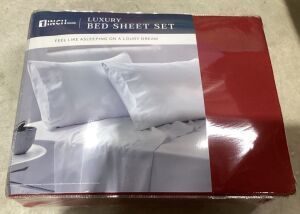 Lot of (4) 4-Piece Luxury Bed Sheet Set - King Size