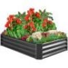 Outdoor Metal Raised Garden Bed for Vegetables, Flowers, Herbs&nbsp;