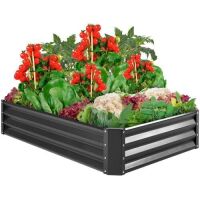 Outdoor Metal Raised Garden Bed for Vegetables, Flowers, Herbs&nbsp;