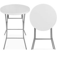 Bar Height Folding Table Indoor Outdoor Accessory w/ Thick Table Top - 32in&nbsp;