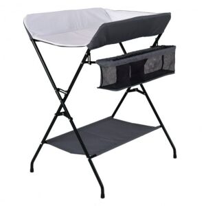 Folding Diaper Changing Table - Gray