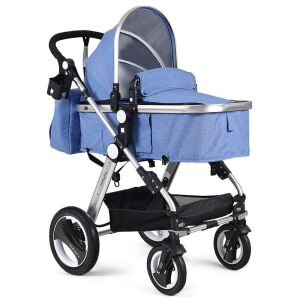 Folding Aluminum Baby Stroller with Diaper Bag