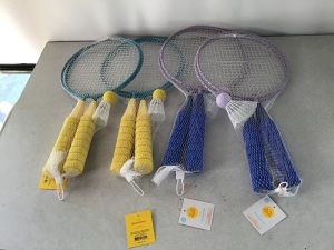 Sun Squad, Badminton set, LOT of 4, New