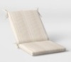 DuraSeason Fabric&trade; Outdoor Chair Cushion Geo Stripe Neutral- Threshold, Like New, Retail - $35