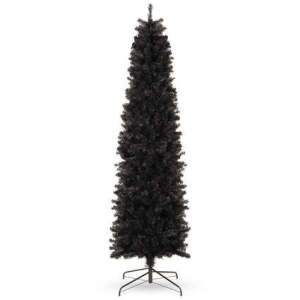 Black Artificial Pencil Holiday Christmas - 6ft