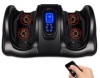 Therapeutic Foot Massager w/ High Intensity Rollers, Remote, 3 Modes, Satin Black