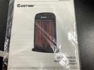 CostWay, Quartz Tower Heater, Powers On, Appears New