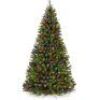 Pre-Lit Artificial Spruce Christmas Tree w/ Multicolored Lights