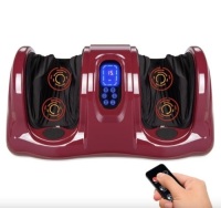 Therapeutic Foot Massager w/ High Intensity Rollers, Remote, 3 Modes