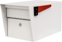 Mail Boss 7507 Curbside Mail Manager Security, White Locking Mailbox - Appears New&nbsp;