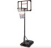 Kids Height-Adjustable Basketball Hoop, Portable Backboard System w/ Wheels