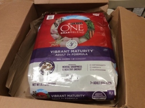 Purina ONE SmartBlend Vibrant Maturity Adult 7+ Formula Dog Food 31.1 Lb - New&nbsp;