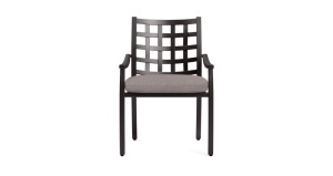 Pottery Barn ,Riviera Dining Arm Chair Aluminum Dark Bronze, Like New, Retail - $399