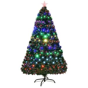 5' LED Fiber-Optic Artificial Christmas Tree