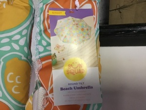 Sun Squad , Round Tilt Beach Umbrella, LOT of 2, Like New, Retail - $19.99