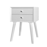 Wooden Nightstand&nbsp;with 2 Storage Drawers