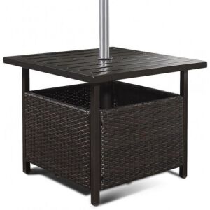 Outdoor Patio Rattan Wicker Deck Table