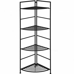 4-Tier Folding Metal Shelf