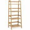 4-Tier Bamboo Ladder Shelf