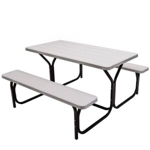 Outdoor Picnic Table and Bench Set