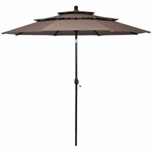 10' 3-Tier Patio Umbrella - Tan