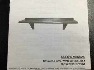 Stainless Steel Wall Mount Shelf, Dasmanged Box, E-commerce Return