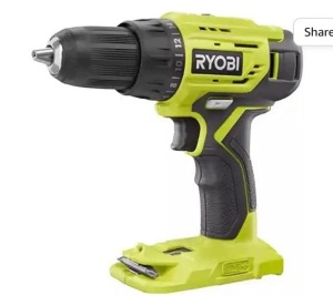 RYOBI ONE+ 18V Cordless 1/2 in. Drill/Driver (Tool Only)P215BN, Like New, Retail - $27.99