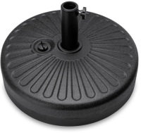 Plastic Patio Umbrella Base Pole Holder Accessory w/ Adjustable Knob