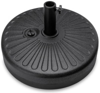 Plastic Patio Umbrella Base Pole Holder Accessory w/ Adjustable Knob