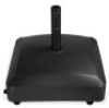 Fillable Mobile Umbrella Base Stand w/ 4 Wheels, 2 Locks, 137lb Capacity, Black