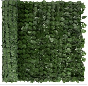 Outdoor Faux Ivy Privacy Screen Fence, Appears New