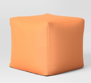 18" x18" Outdoor Pouf Terracotta - Room Essentials, Like New, Retail - $50