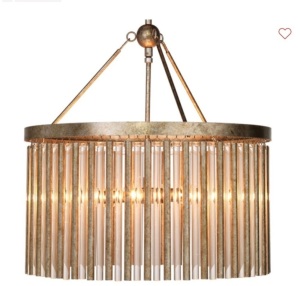 Pottery Barn , Magnolia Chandelier, Champagne Leaf , Like New, Retail - $2,179